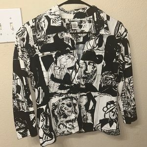 Black and white jacket - light weight